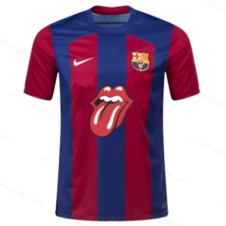 Ucuz Barcelona İç Saha Rolling Stones Futbol Forması 23/24
