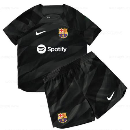 Ucuz Barcelona Kaleci Çocuk Futbol Seti 23/24 – Siyah
