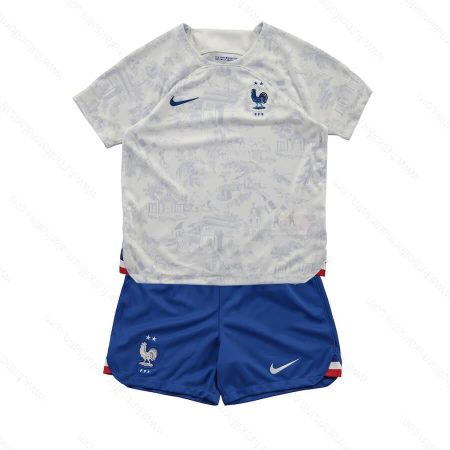 Ucuz Fransa Deplasman Çocuk Futbol Seti 2022