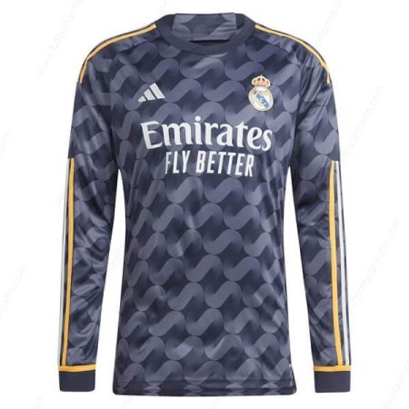 Ucuz Real Madrid Deplasman Long Sleeve Futbol Forması 23/24