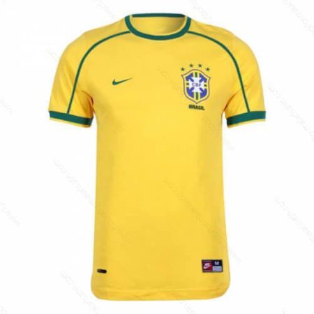 Ucuz Retro Brezilya İç Saha Futbol Forması 1998