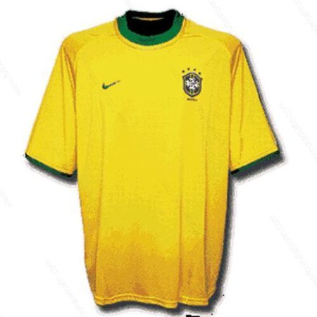 Ucuz Retro Brezilya İç Saha Futbol Forması 2000