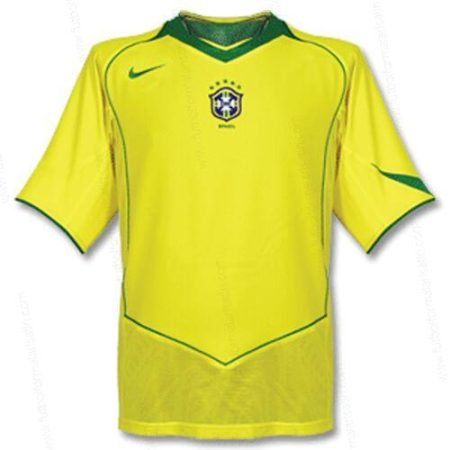 Ucuz Retro Brezilya İç Saha Futbol Forması 2004
